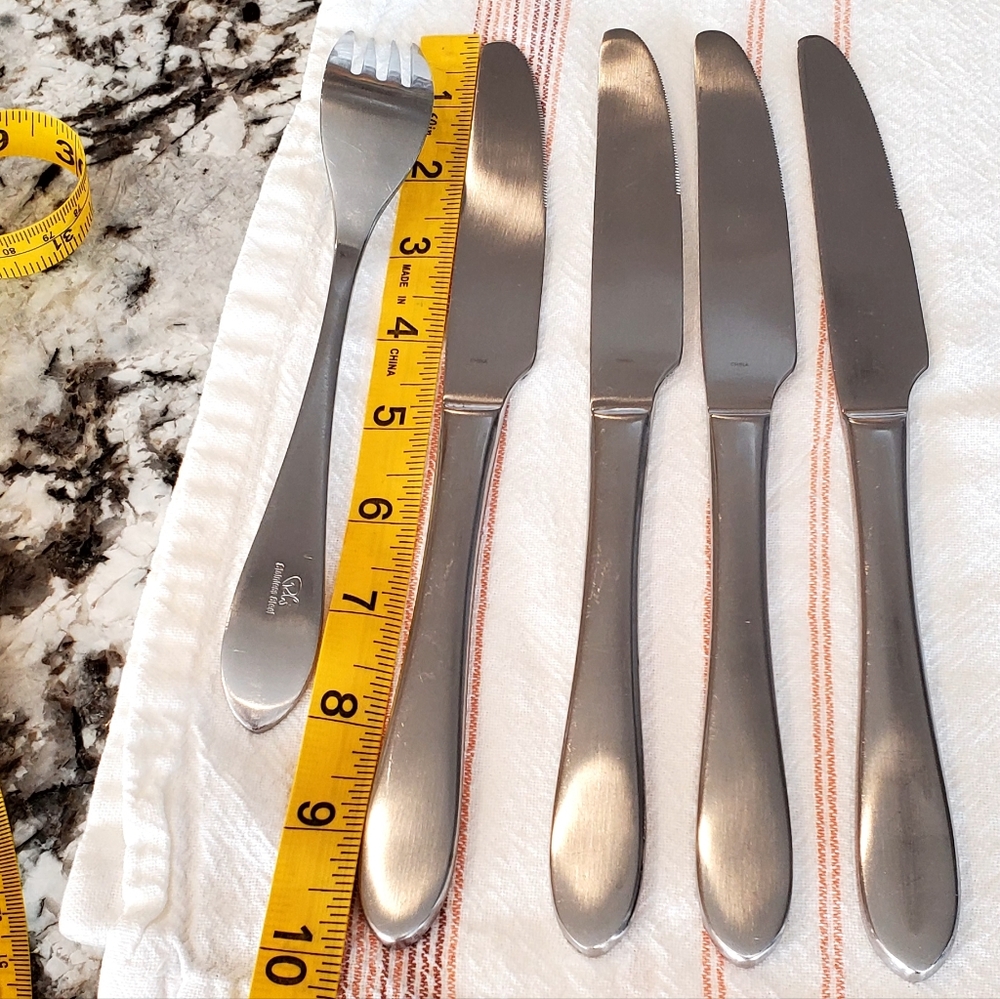 Robert Welch 8 Piece Set Meridian Brushed Satin 18/10 Stainless Flatware EUC - Picture 12 of 13